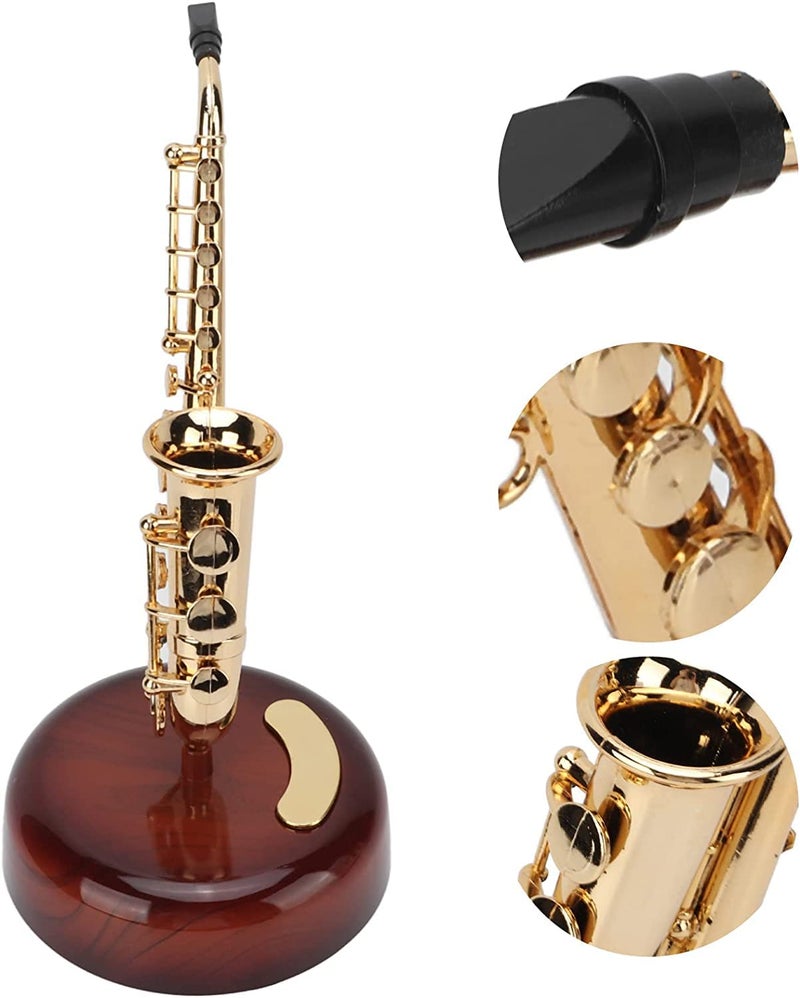 overa Music Box with Rotating Musical Base Classical Music Box Mini Replica Instrument Crafts Gift for Bedroom Tables1 Pcs - Image 2