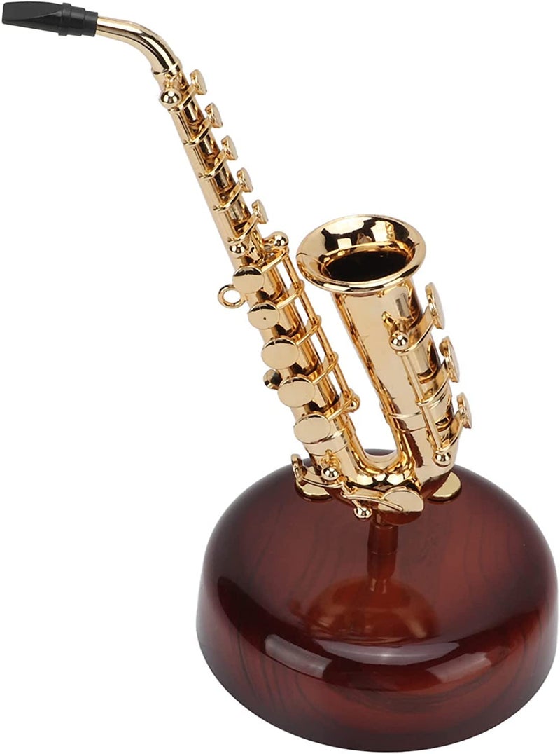 overa Music Box with Rotating Musical Base Classical Music Box Mini Replica Instrument Crafts Gift for Bedroom Tables1 Pcs - Image 1