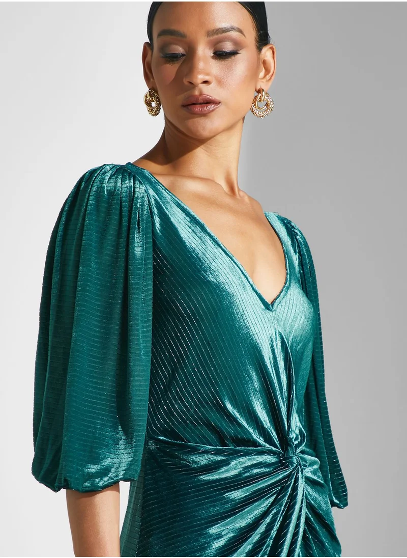 Closet London Front Knot Detail Dress