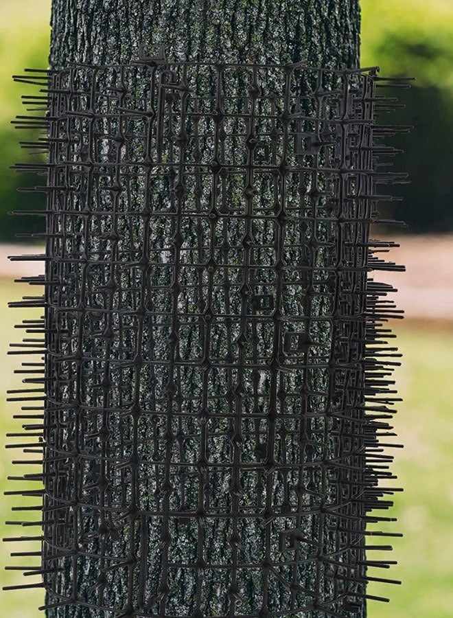 HQ-GAMING Cat Scat Mat With Spikes, Cat Repellent Mat with Spikes Pet Deterrent Net Anti Cat Mat Gardening Plastic Cat Scat Mat with 8 U-Shaped Pegs for Wild Animal Outdoor Garden Plants (340X42CM)  - Image 4