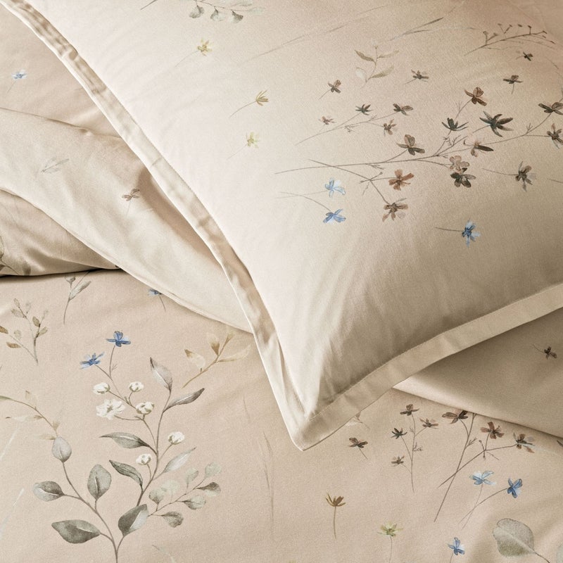 Linens Sc Allday Owen Duvet Cover Set King Beige  - Image 3