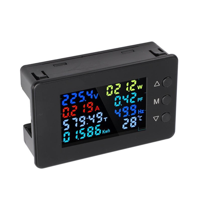 الفولتميتر الرقمي والأميتر 0-100 أمبير 50-300 فولت شاشة LCD واضحة - قراءات دقيقة لعداد الجهد والتيار الرقمي للنظام الكهربائي - Image 2
