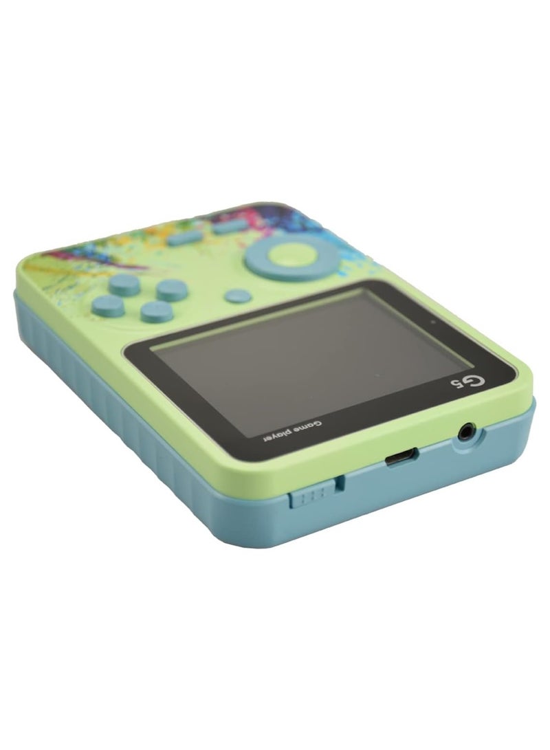 G5 Handheld Game Console Cartoon Version Childhood Nostalgic Double Mini Portable Handheld Macaron Game Console (Green) - Image 2