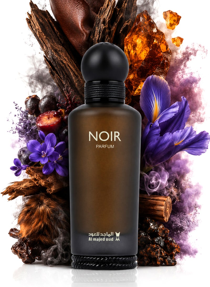 Al Majed Oud Noir Parfum 150ml | Luxury Unisex Leather Woody Perfume with Iris & Amber | Long Lasting Signature Fragrance - Image 1