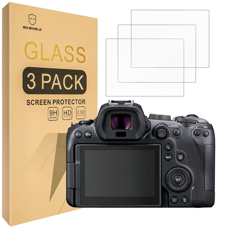 Mr Shield Mr.Shield [3-Pack] Screen Protector For Canon EOS R6 R6II Mark II R7 Camera [Tempered Glass] [Japan Glass with 9H Hardness] Screen Protector - Image 1
