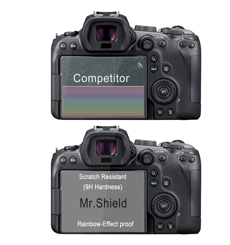 Mr Shield Mr.Shield [3-Pack] Screen Protector For Canon EOS R6 R6II Mark II R7 Camera [Tempered Glass] [Japan Glass with 9H Hardness] Screen Protector - Image 4