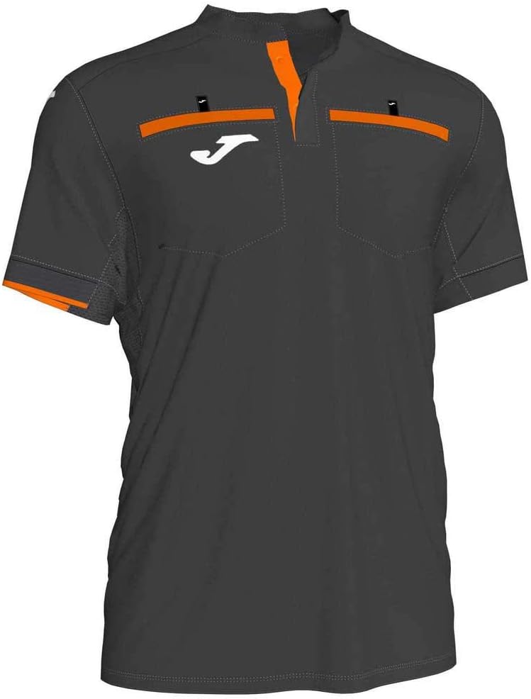 Referee Short Sleeve T-Shirt Anthracite, Multicoloured, 3XL