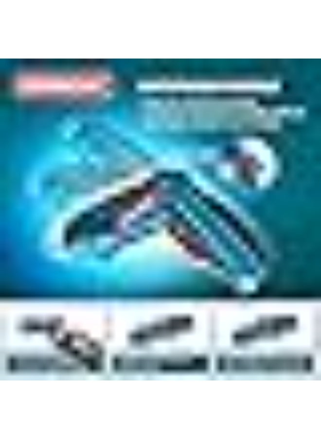 Electric Screwdriver Set, 47 In 1 Usb Rechargeable 1300Mah HEROCKX Screwdriver Gun Twistable Handle, 3.6V Drill Screwdriver Bits Set With Built-In Led,blue - Image 5