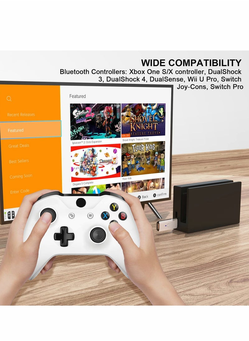 SYOSI Wireless Controller Adapter, USB Coverter for PS5 4 Windows for Nintendo Switch for OLED, Controller Converter Suitable for Xbox Series X S Controller, for One S X Elite Controller  - Image 3