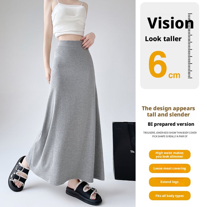 Women's High-Waist A-Line Mermaid Skirt - Image 3