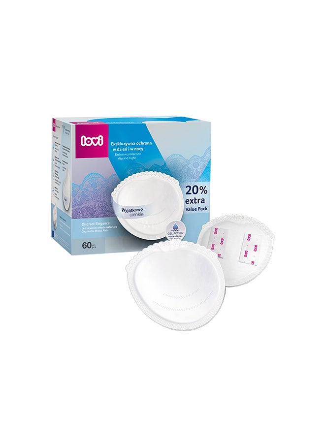 lovi 60 Pieces Breast Pads Discreet Elegance  - Image 1