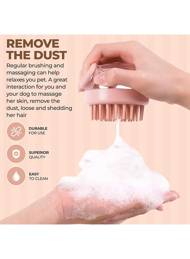 Multi-Functional Shower & Shampoo Massage Brush with Built-in Dispenser - Innovative Design Combines Deep Cleaning with Soothing Massage for Hair, Face & Body Care. for Men, Women & Kids (Light Green) - Image 5