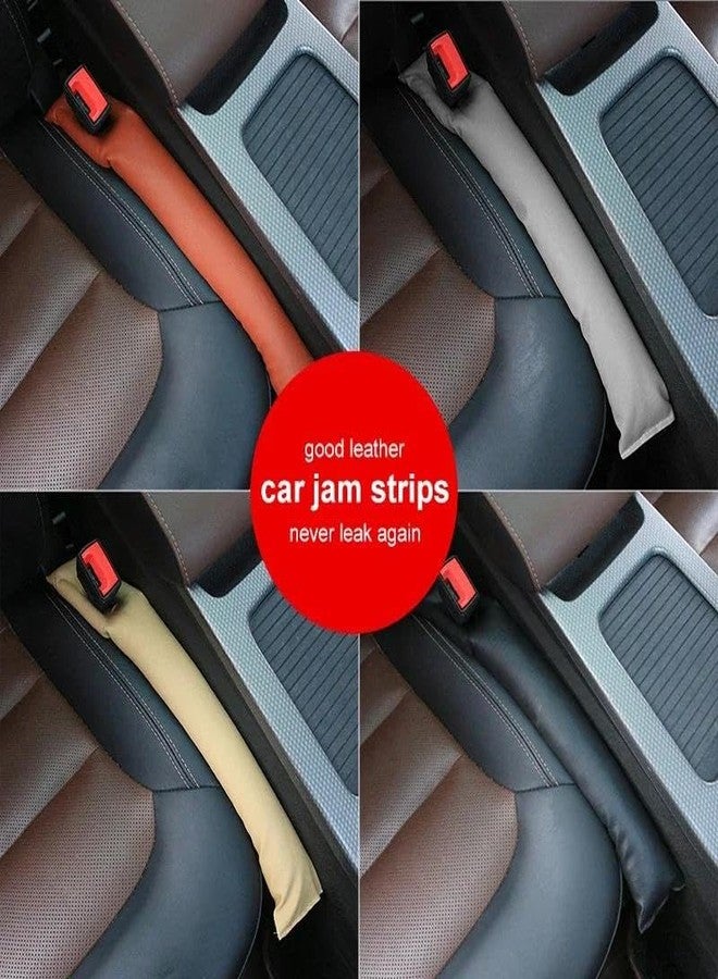 LOVMOTO Universal Car Gap Filler Organiser Car Seat Gap Filler, Car Seat Gap Organiser, PU Leather Car Accessories, Car Seat Console Side Pockets for Storage Comfortable With Ko-na Elec-tric - Image 2
