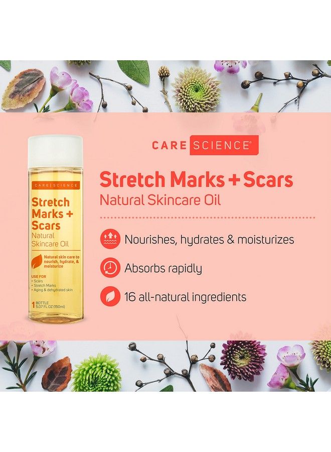Care Science Stretch Marks + Scars Skin Care Body Oil 5.07 Ounce | For Scars Stretch Marks Hair Aging & Dehydrated Skin | Natural Ingredients Vitamin E Oil Olive Oil Coconut Oil & More - Image 3