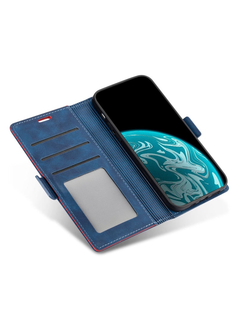 Suteni Flip Cover Hidden Card Slots Leather Phone Case for Samsung - Image 2