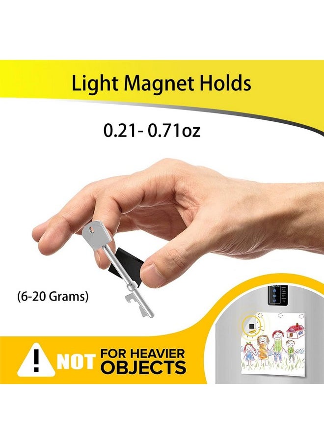 FCLUB Magnetic Squares - 100 Pieces Self Adhesive Magnetic Tape With 3M Strong Adhesive Backing - Peel & Stick Magnetic Sheets - Perfect For Diy, Art Projects, Whiteboards & Fridge Organization  - Image 2
