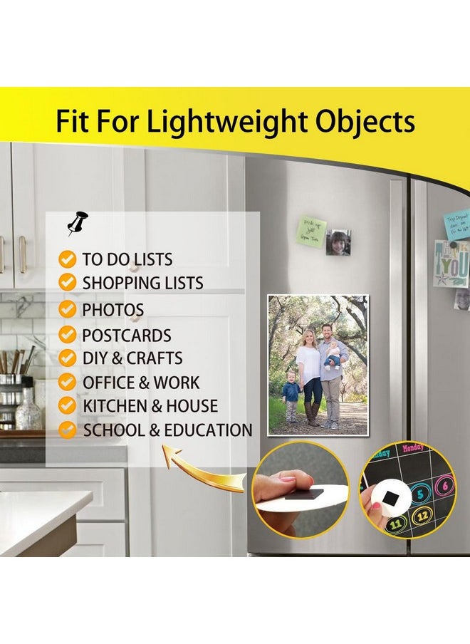 FCLUB Magnetic Squares - 100 Pieces Self Adhesive Magnetic Tape With 3M Strong Adhesive Backing - Peel & Stick Magnetic Sheets - Perfect For Diy, Art Projects, Whiteboards & Fridge Organization  - Image 3