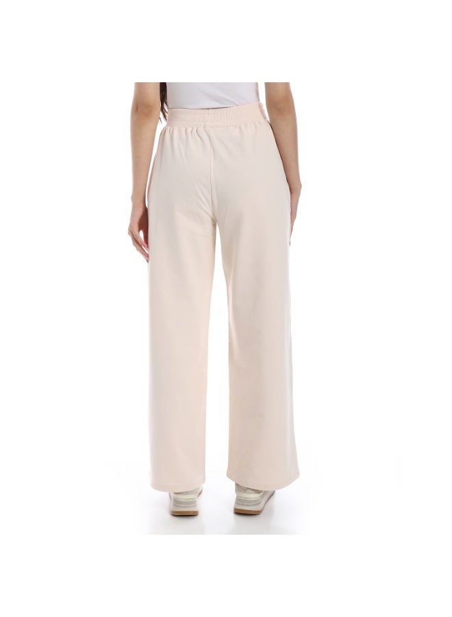 Coctail 19264-Wide Leg Pants-Beige - Image 3