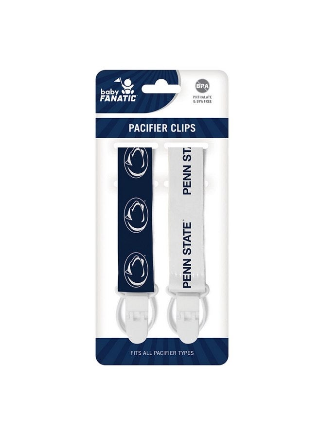 Baby Fanatic BabyFanatic Pacifier Clip 2-Pack - NCAA Penn State Nittany Lions - Officially Licensed Baby Apparel - Image 2