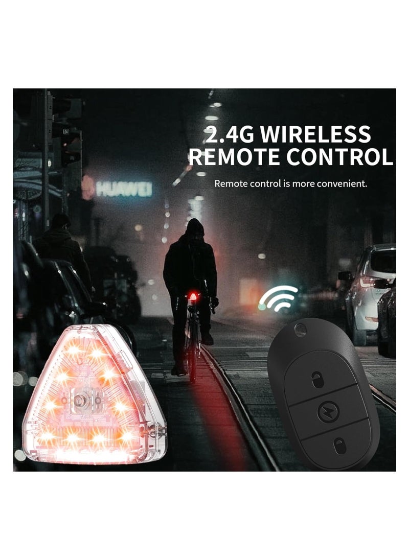 SYOSI - 2 قطعة من مصابيح LED اللاسلكية القوية مع جهاز تحكم عن بعد، سطوع عالي 7 ألوان قابلة لإعادة الشحن عبر USB للسيارة والشاحنات والدراجات النارية والدراجات والمركبات والطائرات بدون طيار وإشارة ليلية مضادة للتصادم (محدثة) - Image 1