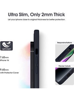 Theodor Protective Slim Fit Case Liquid Silicone Cover with Full Body Protection Anti-Scratch Shockproof Case For iPhone 12 Black  - Mode special copy  - Image 4