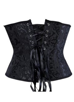 Y&D Corsets for Women's Breathable Vintage Palace Jacquard Tummy Control Tops Body Shaper Strapless Overbust Draw Corset Abdomen Waist Clip  - Image 2