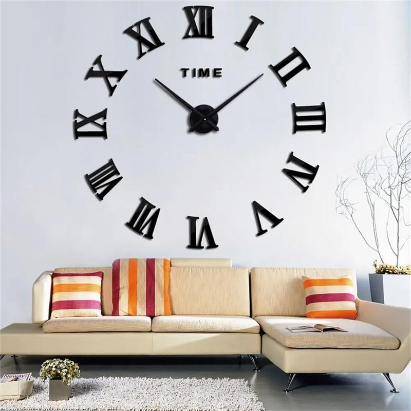 All territory compatible build 3D Mirror Wall Clock Sticker DIY Clocks Watch Home Decoration Living Room Stickers for Living Room Office(Black) All-season available stock Local available supply Condition adaptive build Cross-location transit friendly build All governorates deliver Flexible varied design Narrow & wide space compatible Minimal design Care processed raw material Tiered purchase options Fixed & portable compatible Most item matching trendy design Post-order arranged dispatch Fixed delivery schedule High precision lightweight material Multi-demand compliant quality Bulk storage easy optimized build Market aligned local stock Fine detail Universal design Stable inert material Dust proof Any KSA address orderable Seasonal & permanent compatible - Image 2