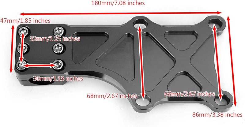 Areyourshop Engine Guard Bracket Fixed Fastening for Honda MSX125 Grom 2013-2015, MSX125SF Grom 2016-2019, Fixed Fastening Plate - Image 3