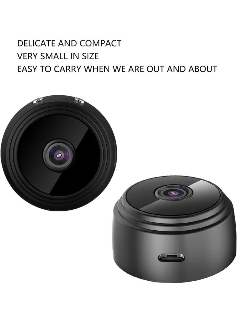 JOROBO A9 Mini Camera Wireless WiFi Network Monitor Security Camera HD 1080P Night Vision for Car Home Office Black, one size - Image 2