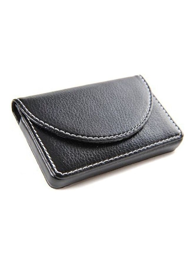 NIBEMINENT Leather Name Card Wallet Black  - Image 1