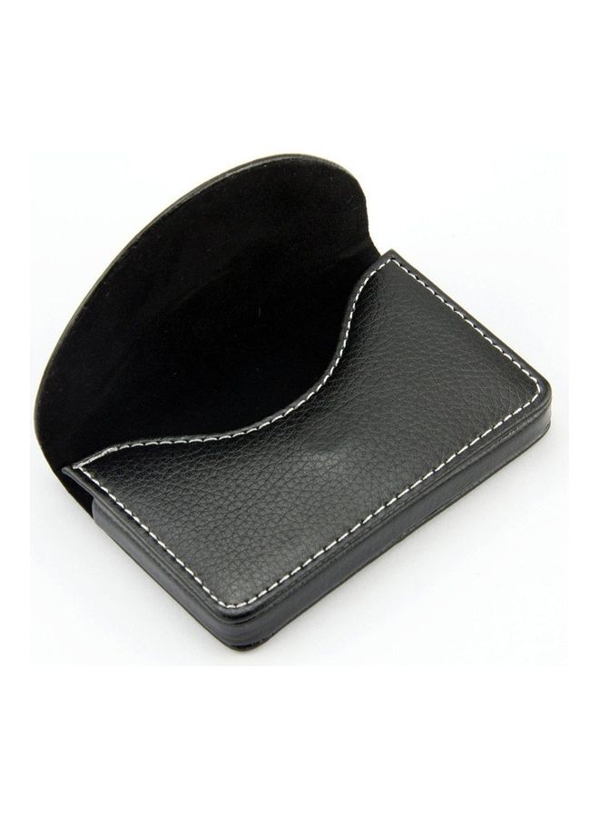 NIBEMINENT Leather Name Card Wallet Black  - Image 3