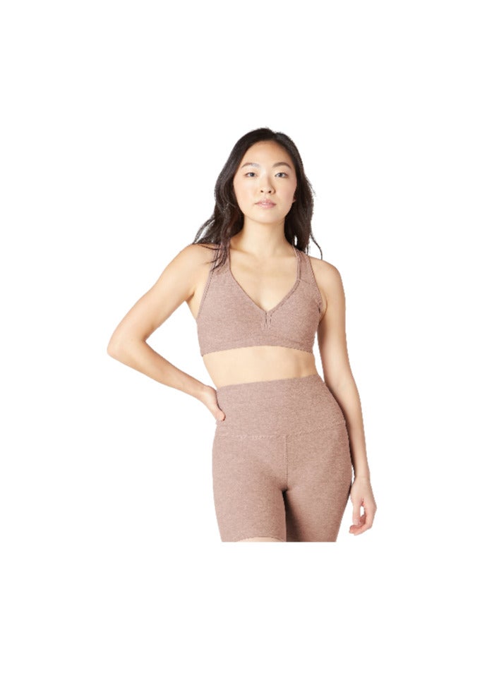 Beyond Yoga SPACEDYE LIFT YOUR SPIRITS BRA CHAI XSMALL - Image 1