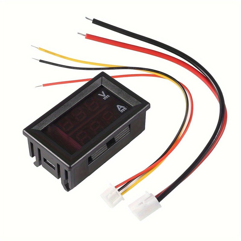 Digital LED Voltmeter Ammeter 0.28 Inch Red Red Display DC Voltage Current Tester 0 100V 10A Surface Panel Mount Multimeter - Image 2