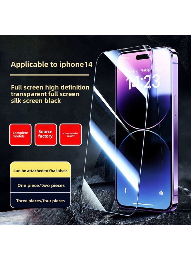 Suitable For Apple 14 Tempered Film IPhone14MAX High Aluminum Two Strong Full Screen Tempered Film PROMAX Lens Film-Color:Iphone14pro [naked Tempered Film]-Dimensions:9h Hd Tempered Film Quality Version  - Image 3