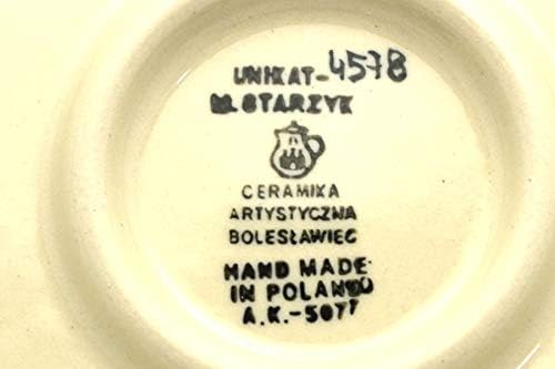 Polish Pottery Gallery Polish Pottery Loop Handle Bowl  Unikat Signature U4578  - Image 3