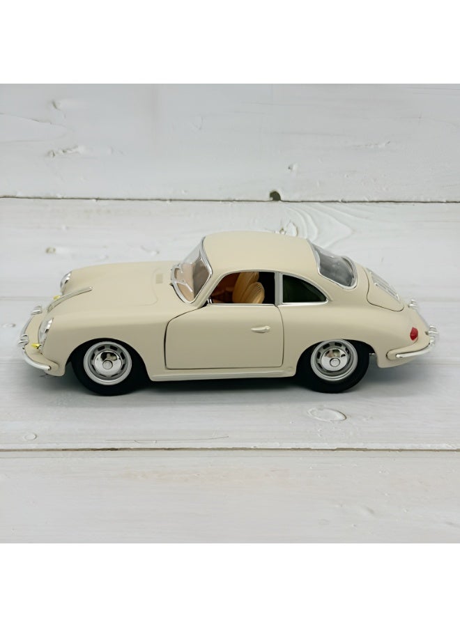 Bburago 1:24 Scale Bburago Die-Cast Porsche 356B Coupe 1961 Model Car | Alloy Collectible with Manual Push Operation | Zinc Alloy Construction | Display Toy for Car Enthusiasts - Image 4