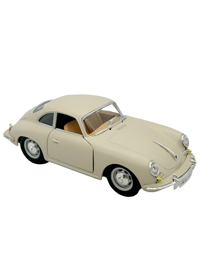 Bburago 1:24 Scale Bburago Die-Cast Porsche 356B Coupe 1961 Model Car | Alloy Collectible with Manual Push Operation | Zinc Alloy Construction | Display Toy for Car Enthusiasts - Image 1