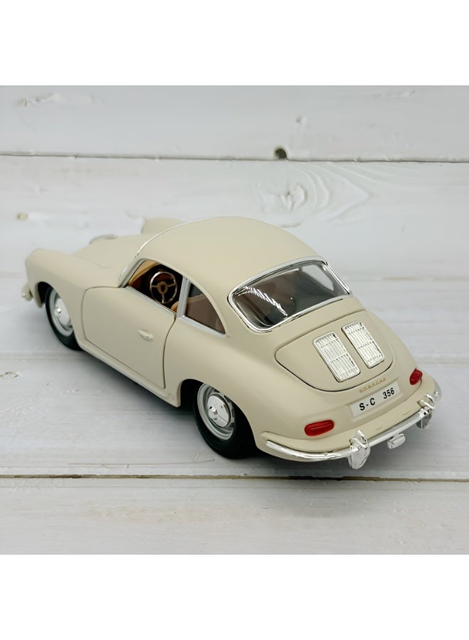 Bburago 1:24 Scale Bburago Die-Cast Porsche 356B Coupe 1961 Model Car | Alloy Collectible with Manual Push Operation | Zinc Alloy Construction | Display Toy for Car Enthusiasts - Image 5