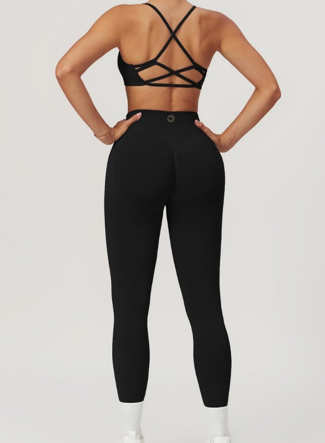 KAWN.YOGA Womens High Waist Contour Workout sport Leggings Yoga Pants Tummy Control Running Pants - Image 3