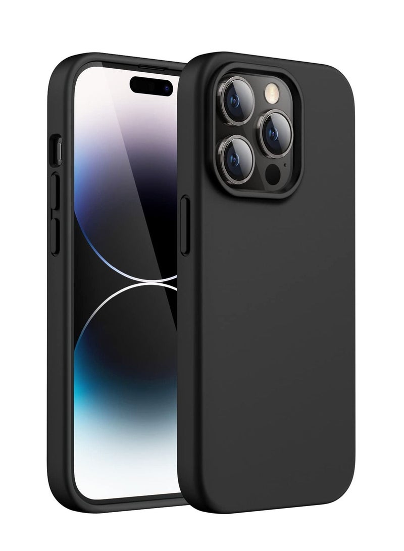 BORTONY Silicone Case for iPhone 14 Pro Max 6.7-inch Silky-Soft Touch Full-Body Protective Phone Case Shockproof Cover with Inside Microfiber Lining - Image 1