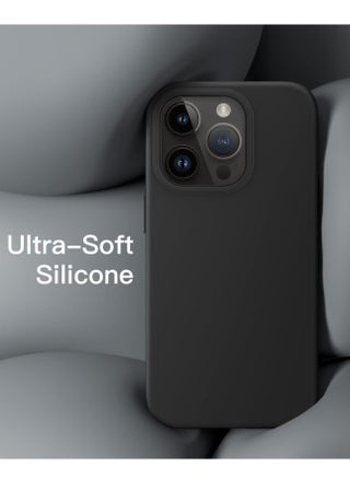 Silicone Case for iPhone 14 Pro Max 6.7-inch Silky-Soft Touch Full-Body Protective Phone Case Shockproof Cover with Inside Microfiber Lining - view 3
