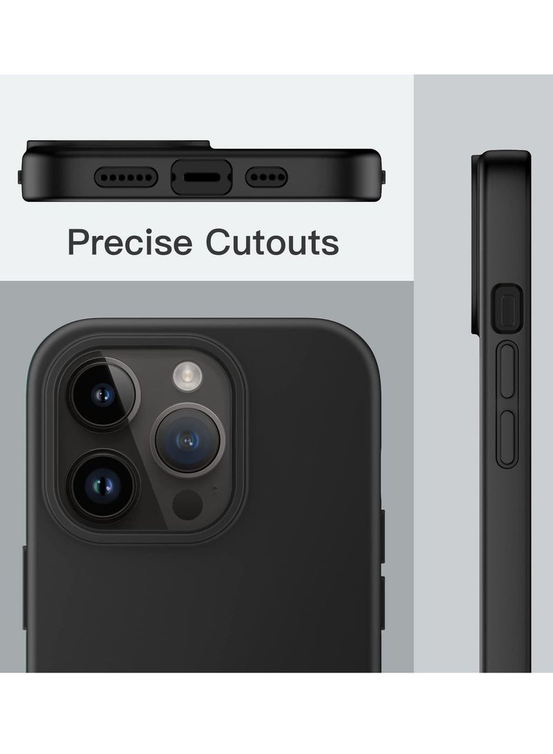 BORTONY Silicone Case for iPhone 14 Pro Max 6.7-inch Silky-Soft Touch Full-Body Protective Phone Case Shockproof Cover with Inside Microfiber Lining - Image 4