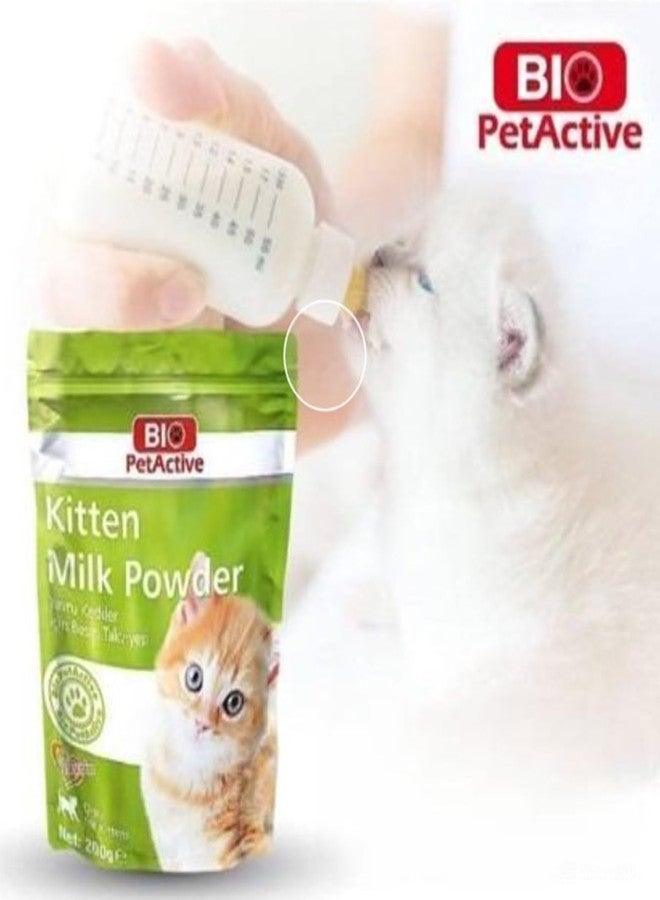 بايو بت أكتيف بديل حليب القطط Bio Pet Active - مسحوق حليب سهل الهضم مع فيتامينات ومعادن وتورين للقطط الصغيرة وأمهاتها، 7.05 أونصة - Image 3