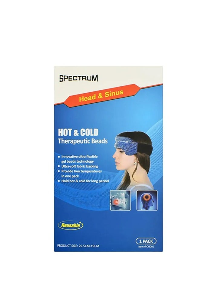 Spectrum Hot And Cold Therapeutic Gel Beads For Headache Sinus Toothache Pain Itching Sore Muscle Arthritis Swelling Sprains Etc  - Image 1