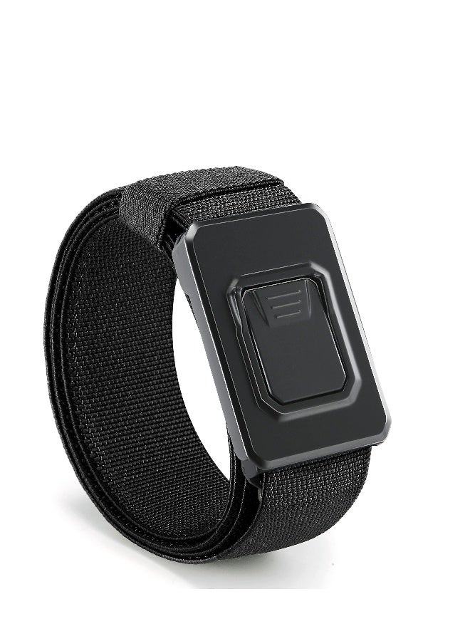 Adjustable Nylon Tactical Belt for Men - Metal-Free Work and Hiking Belt with Heavy-Duty Quick Release Buckle, Ideal for Military, Travel, and Outdoor Activities - Image 1