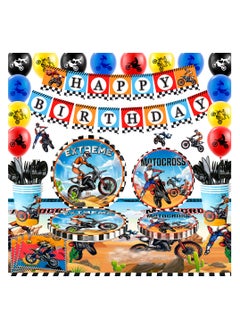 Motorcycle Birthday Decorations for 10 Guests, 98pcs Dirt Bike Party Disposable Tableware Set - pzsku/ZBB1CB385D9ED99E04F10Z/45/_/1723101932/06e8bb0f-1b40-425f-9e2f-6ec0a9d3a870