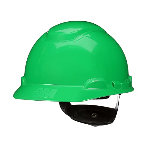 3M Hard Hat SecureFit H-704SFR-UV, Green, Non-Vented Cap Style Safety Helmet with Uvicator Sensor, 4-Point Pressure Diffusion Ratchet Suspension, ANSI Z87.1 - Image 1