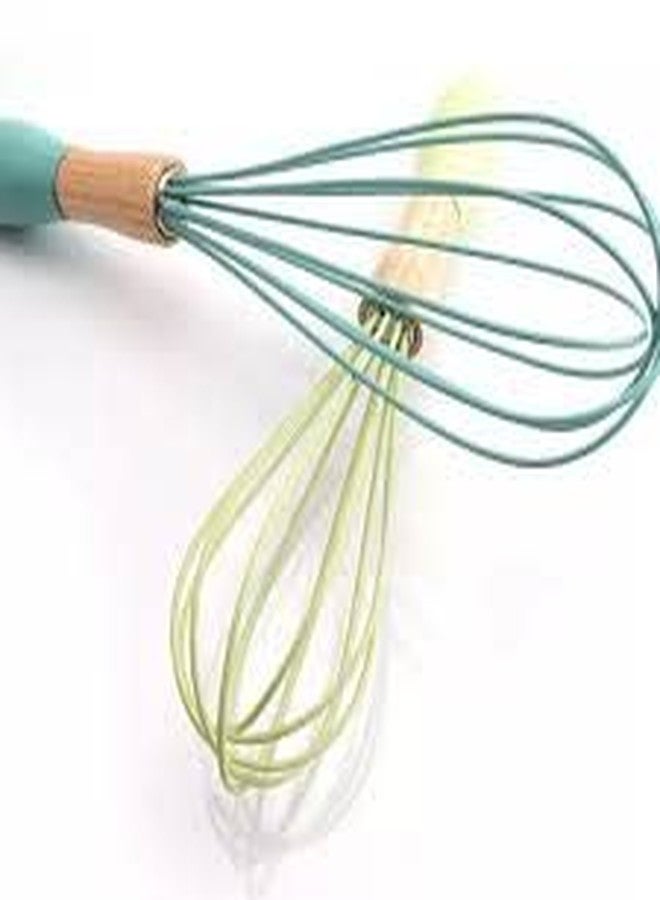 HEBEZON Foldable Plastic Whisk Beater Hand Blender Mixer Froth Whisker Latte Maker for Milk Coffee Egg Plastic Spiral Whisk Plastic Coil (Pack of 2 pcs). - Image 1