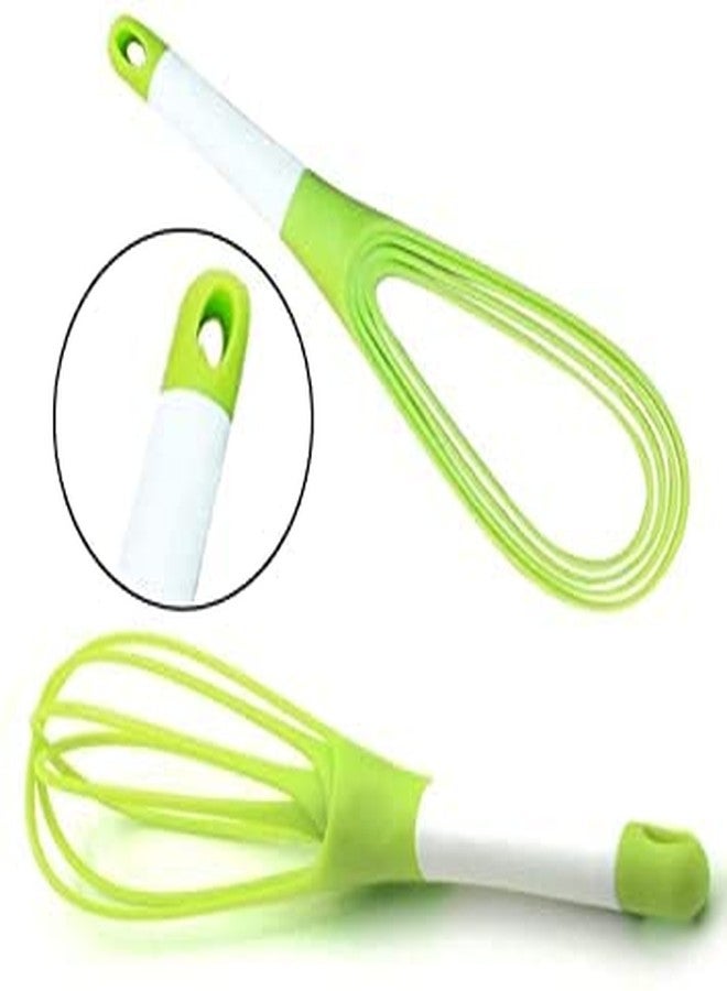 HEBEZON Foldable Plastic Whisk Beater Hand Blender Mixer Froth Whisker Latte Maker for Milk Coffee Egg Plastic Spiral Whisk Plastic Coil (Pack of 2 pcs). - Image 4