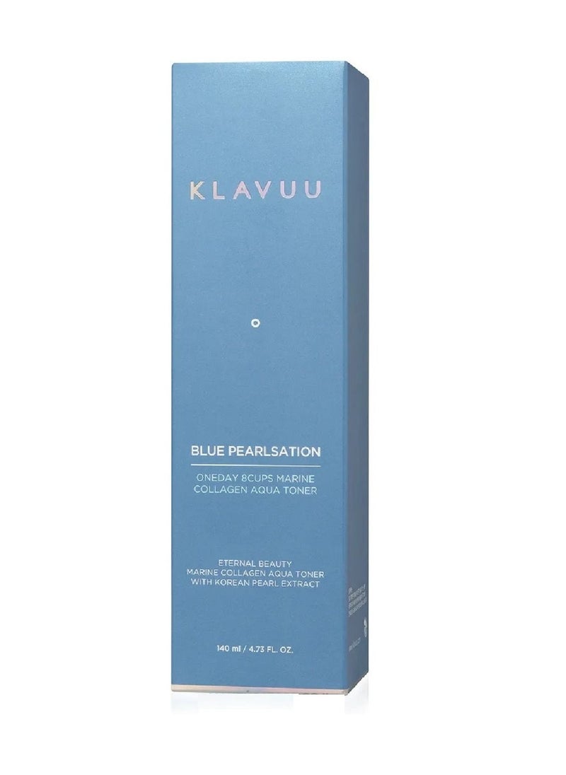 Klavuu - Blue Pearlsation One Day 8 Cups Marine Collagen Aqua Toner 140 ml - Image 1
